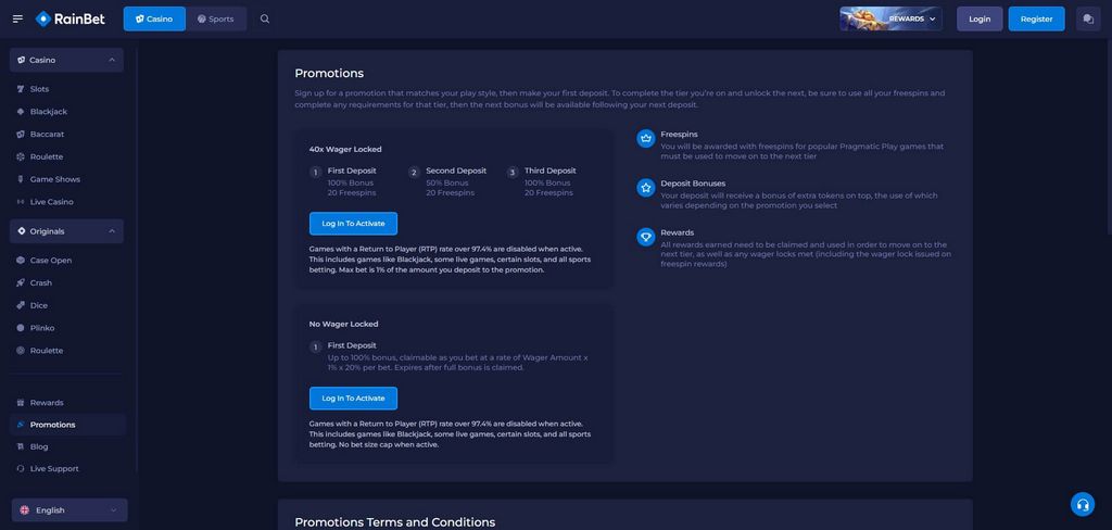 Recenzja Rainbet, kwiecień 2026 – Kasyno, zakłady sportowe i gry CS